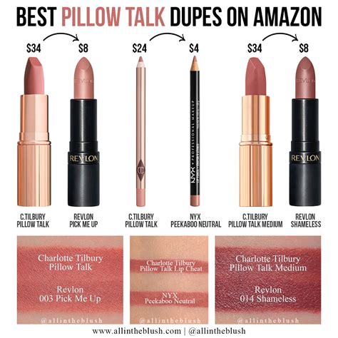 pillow talk lippenstift dupe|Best Pillow Talk Charlotte Tilbury Dupes in 2024